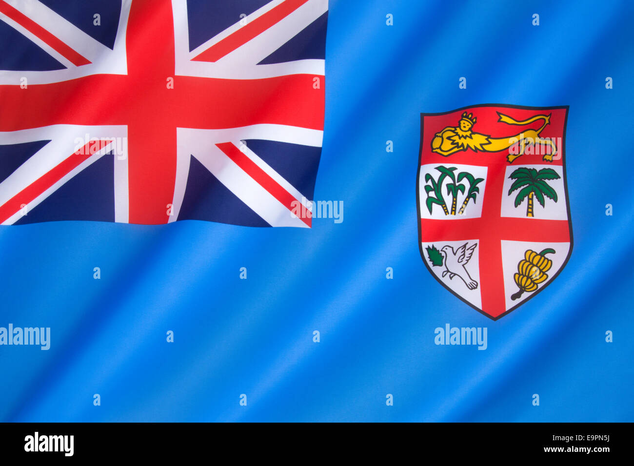 Flag of Fiji Stock Photo