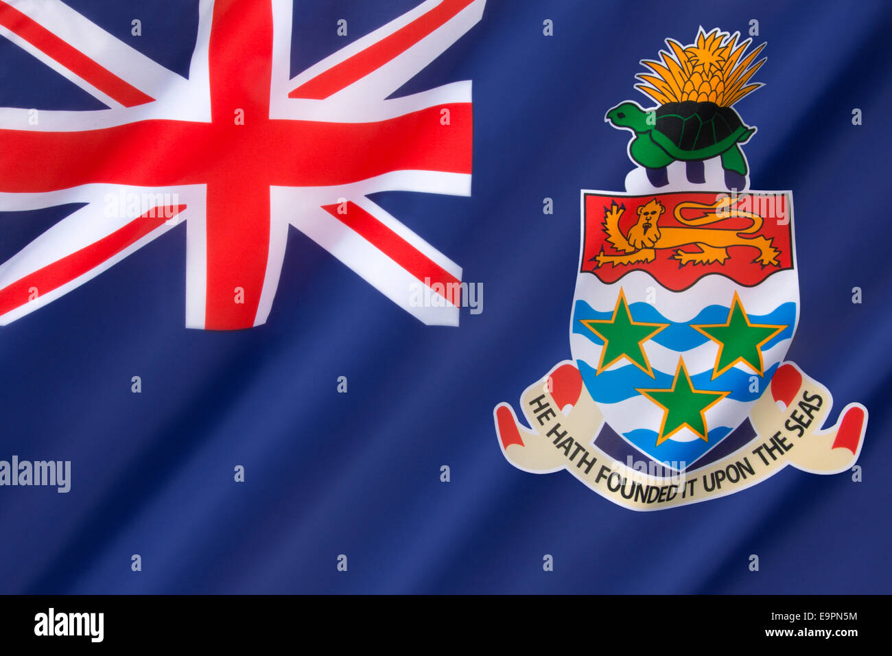 Flag of the Cayman Islands Stock Photo