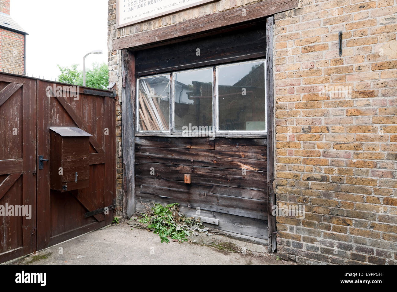 Gate And Window Of Woodworking And Joinery Factory Kingston Upon Stock Photo Alamy