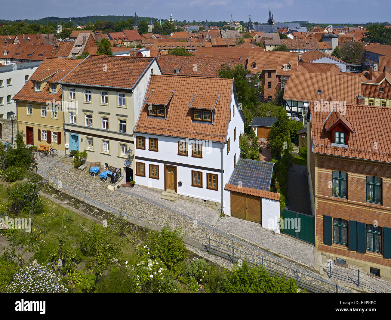 Old town of Quedlinburg, Germany Stock Photo