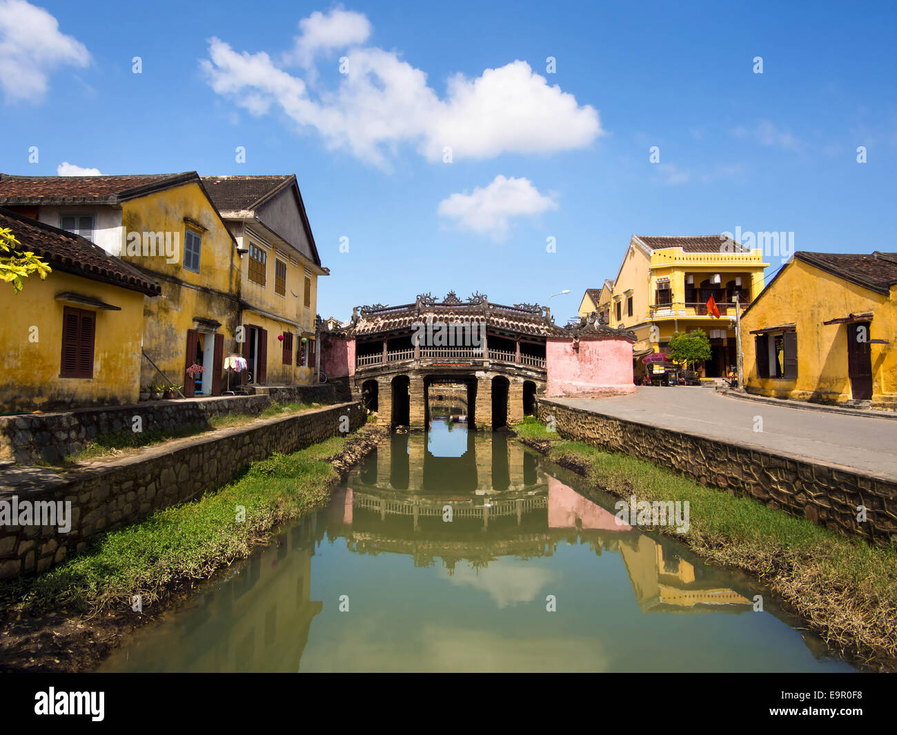 Japanese Covered Bridge in Hoi An, Central Vietnam. Stock Photo