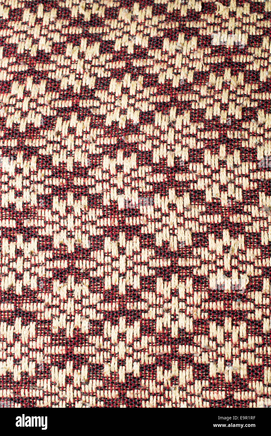 Thai silk fabric pattern background Stock Photo