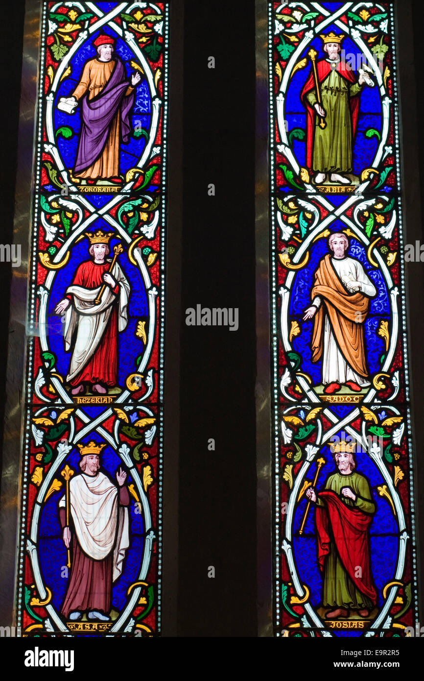 A Stained Glass Window in a church Stock Photo - Alamy