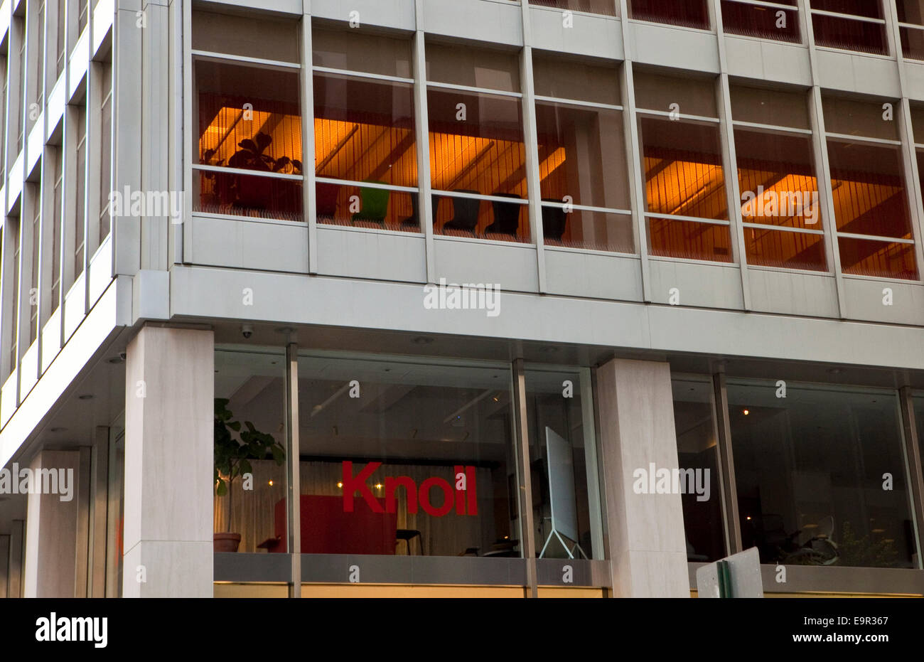 A view of the Knoll store in Manhattan, New York Stock Photo Alamy