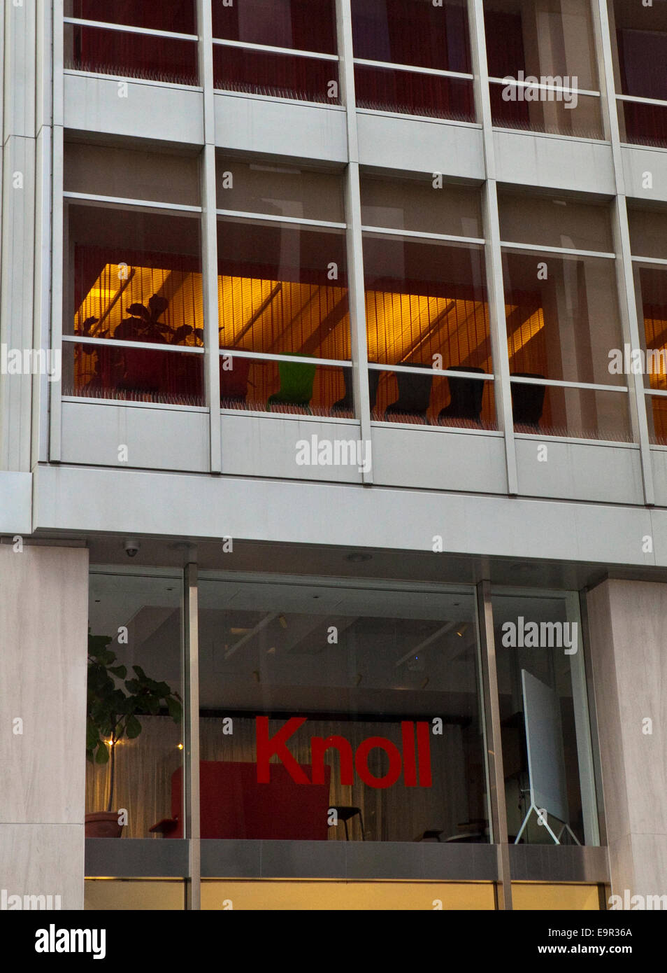 A view of the Knoll store in Manhattan, New York Stock Photo Alamy