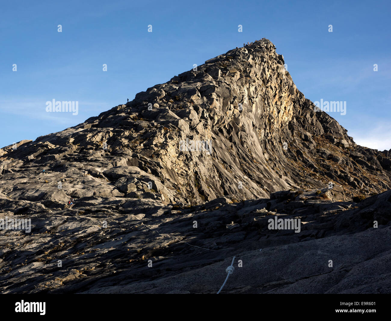 Low's Peak, the highest point on Mount Kinabalu in Sabah, Malaysia. Stock Photo