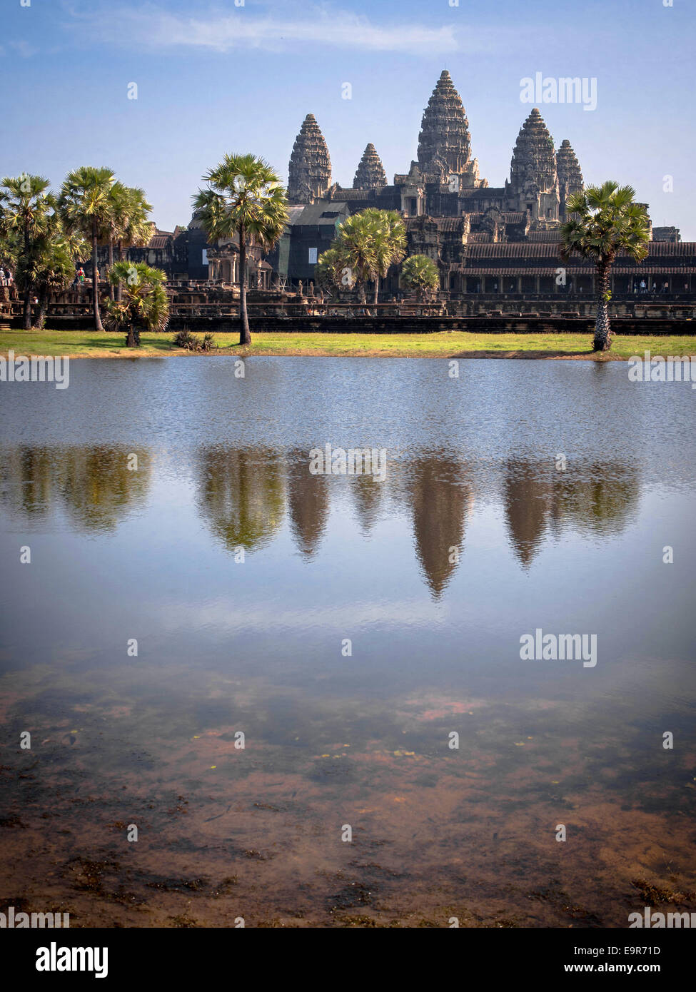 Angkor Wat, the world's largest religious monument, near Siem Reap, Cambodia. Stock Photo