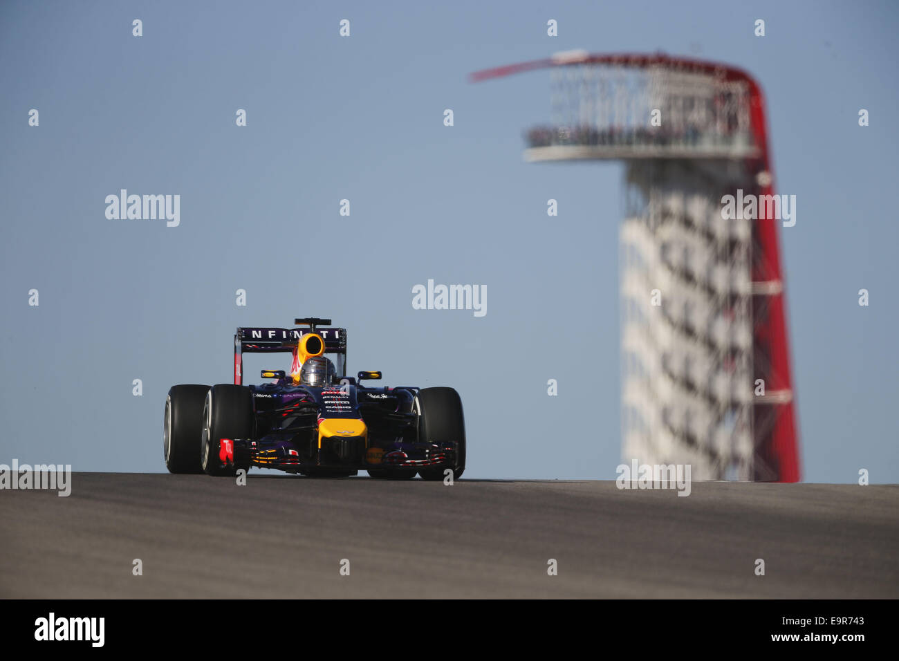 Austin, USA. 31st Oct, 2014. SEBASTIAN VETTEL of Germany and Infiniti ...