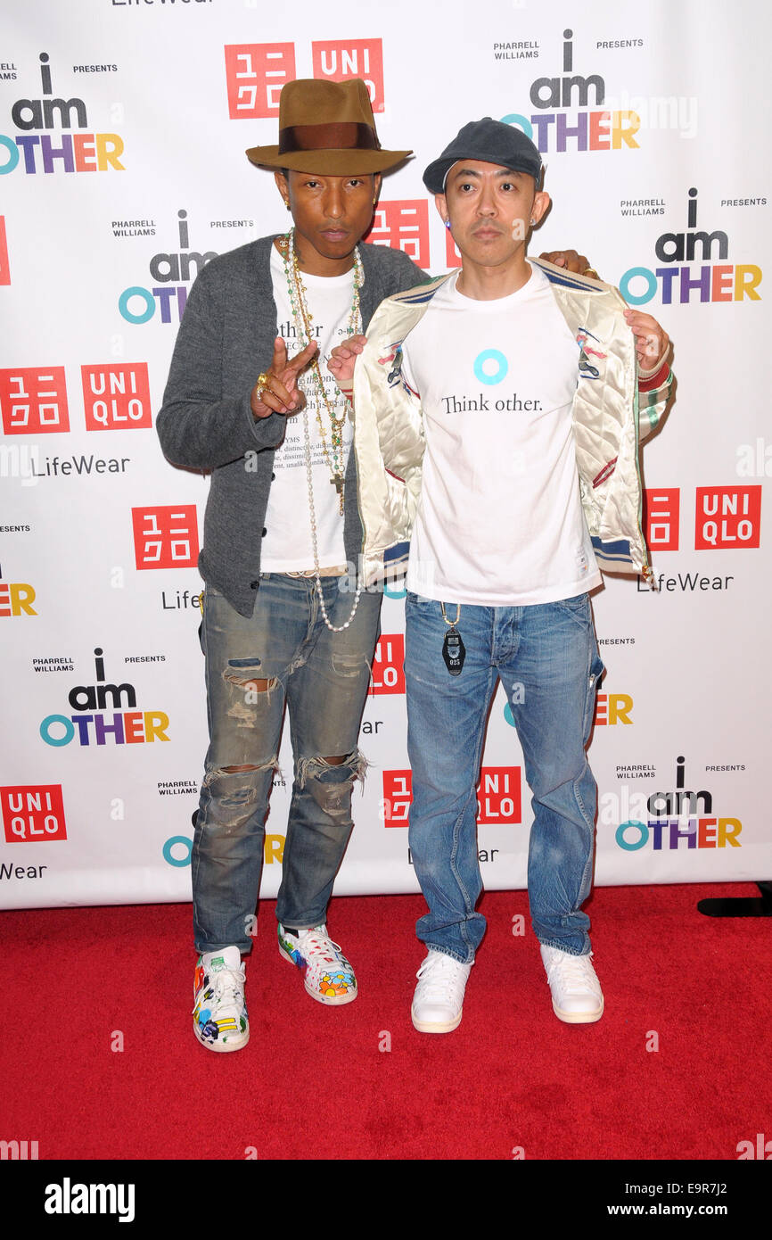 Pharrell Williams and UNIQLO Collaboration - 'I Am Other' Collection Stock  Photo - Alamy