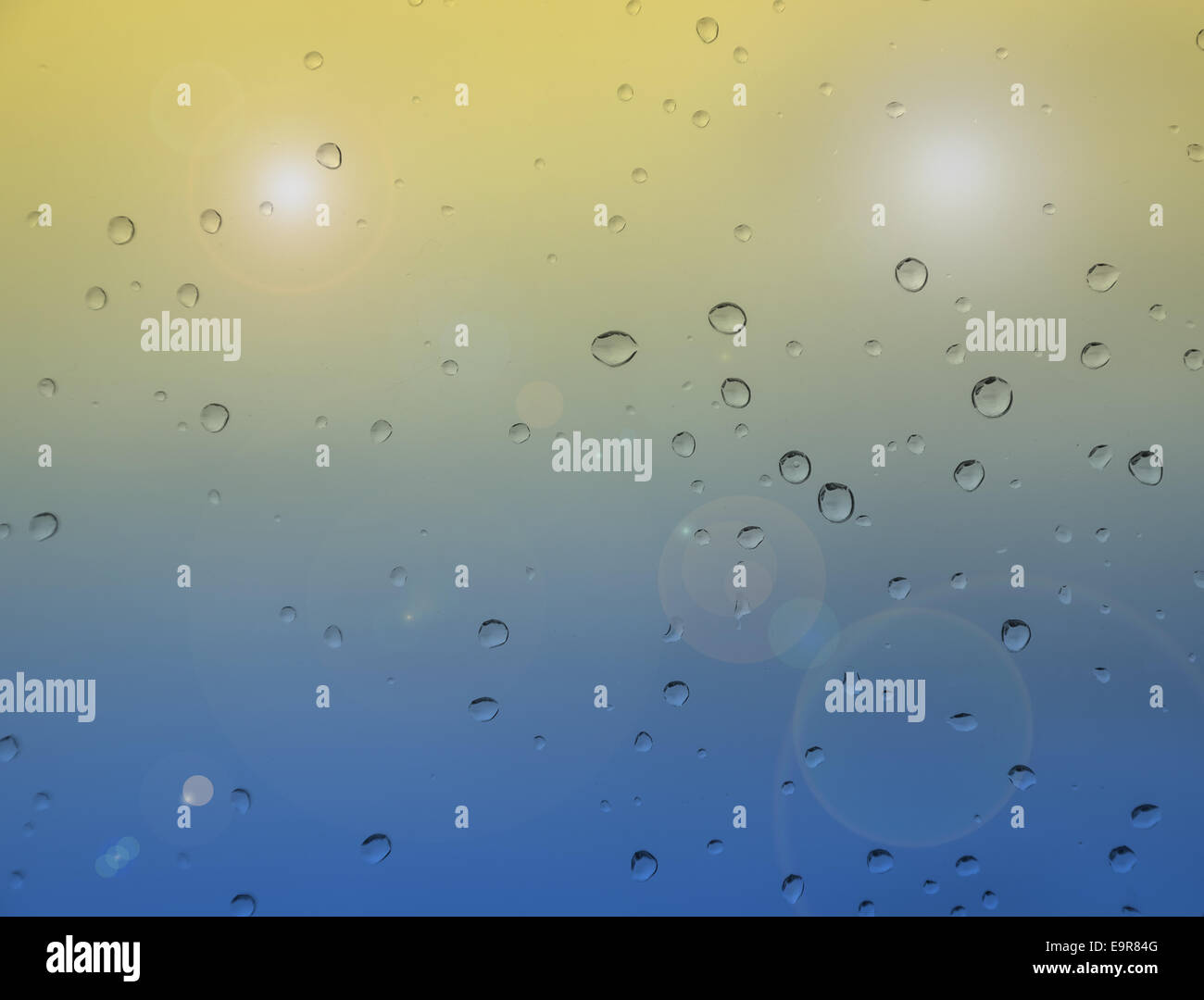 abstract blue color background with drop water Stock Photo - Alamy