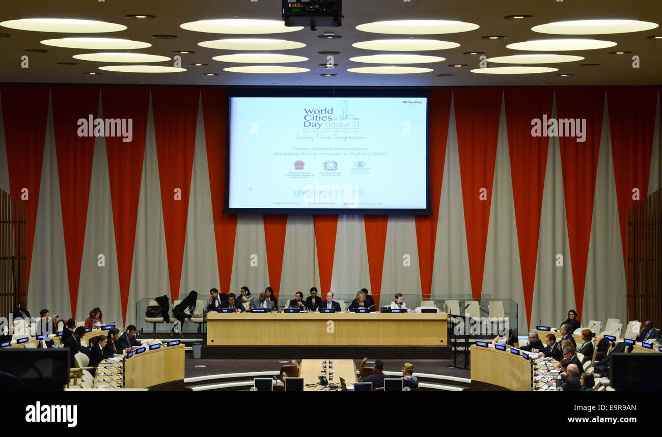 New York Usa 31st Oct 2014 A High Level Event Themed People