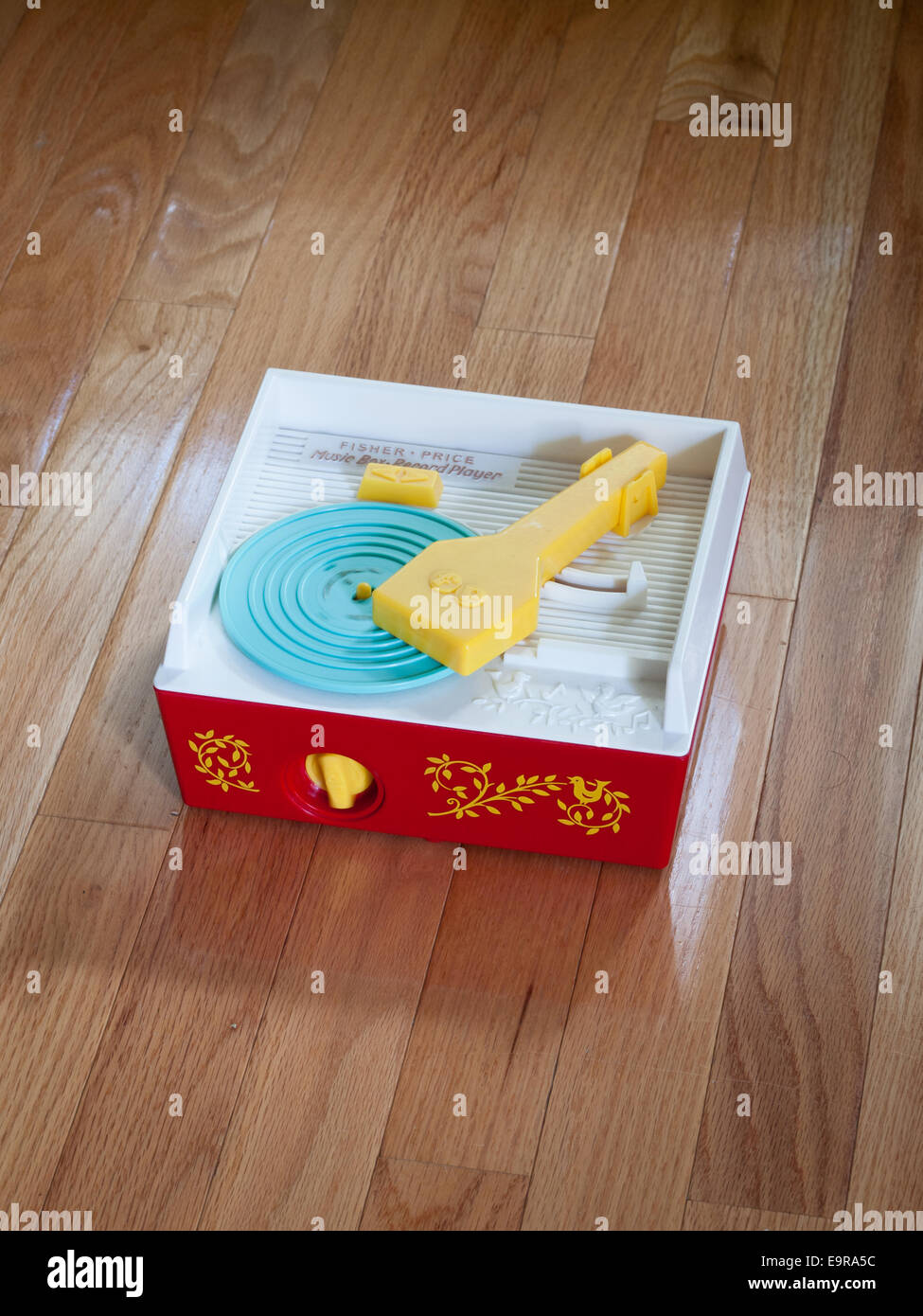 A Fisher-Price Classic Record Player (Fisher Price Change-A-Record Music Box). Stock Photo