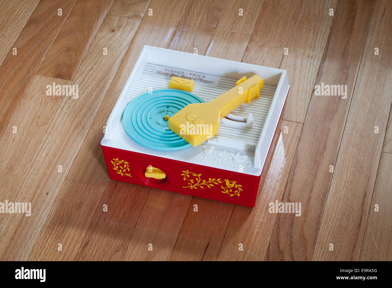 A Fisher-Price Classic Record Player (Fisher Price Change-A-Record Music Box). Stock Photo