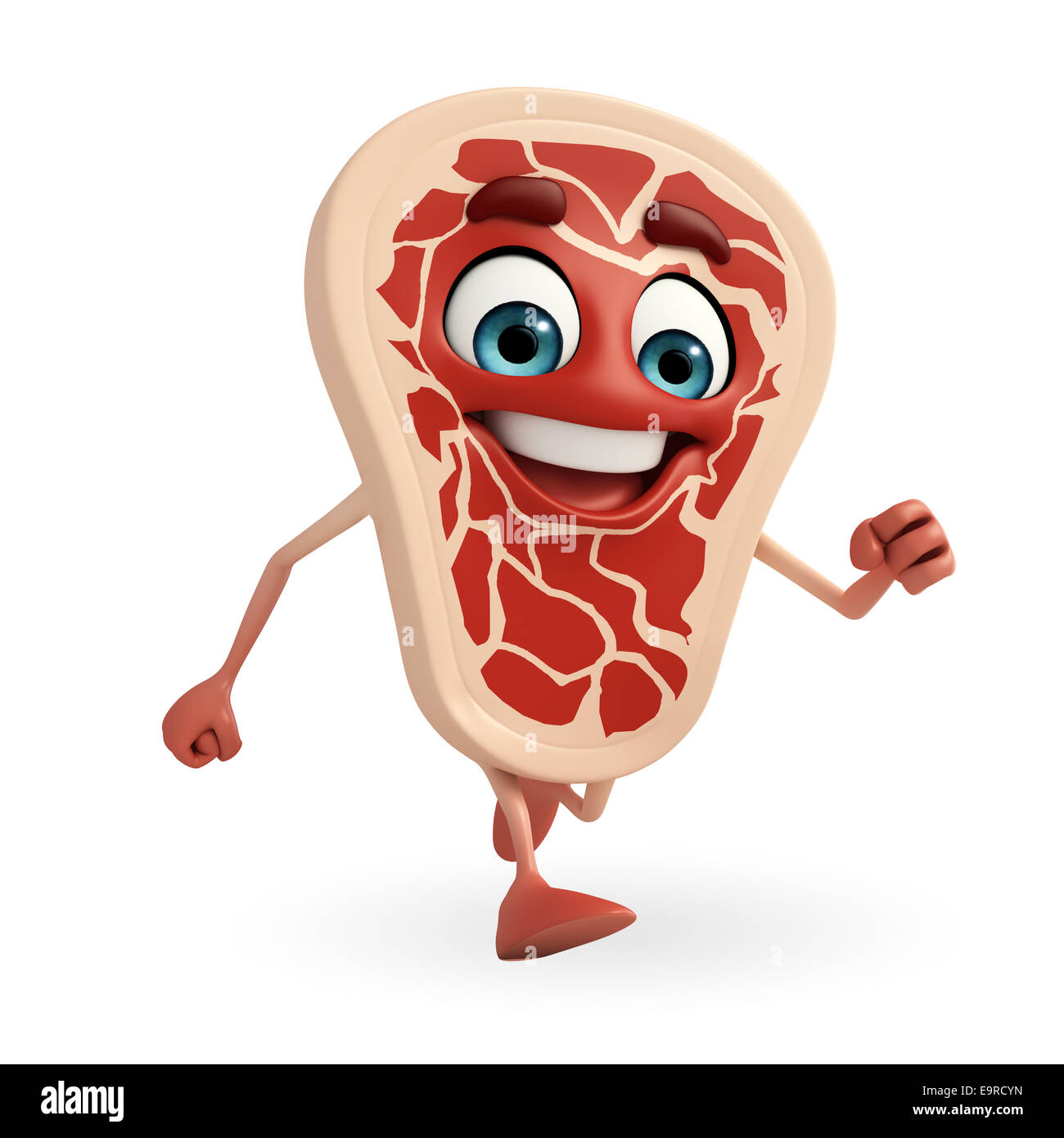 Cartoon Character Of Meat Steak Is Running Stock Photo Alamy Cartoon Character Of Meat Steak Is Running Stock Photo Alamy