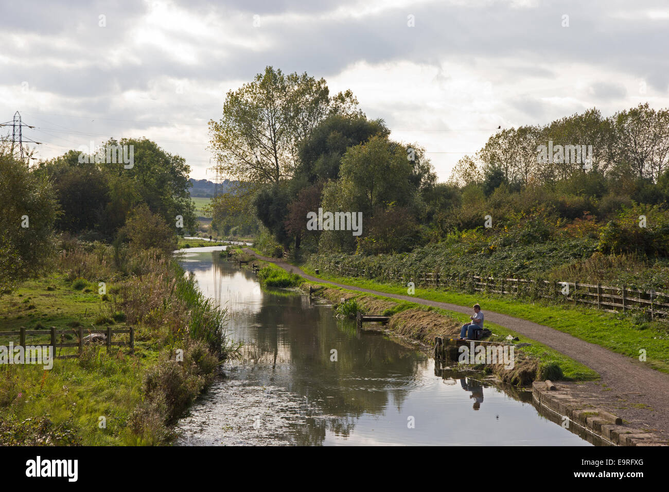 Chesterfield Canal at Mill Ford, Staveley, Chesterfield Stock Photo