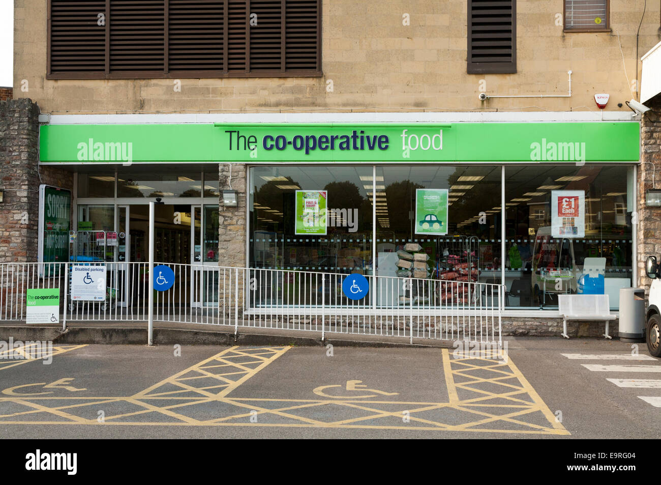 A Coop Co op Cooperative UK store / shop / supermarket. Wells, Somerset, UK. Stock Photo