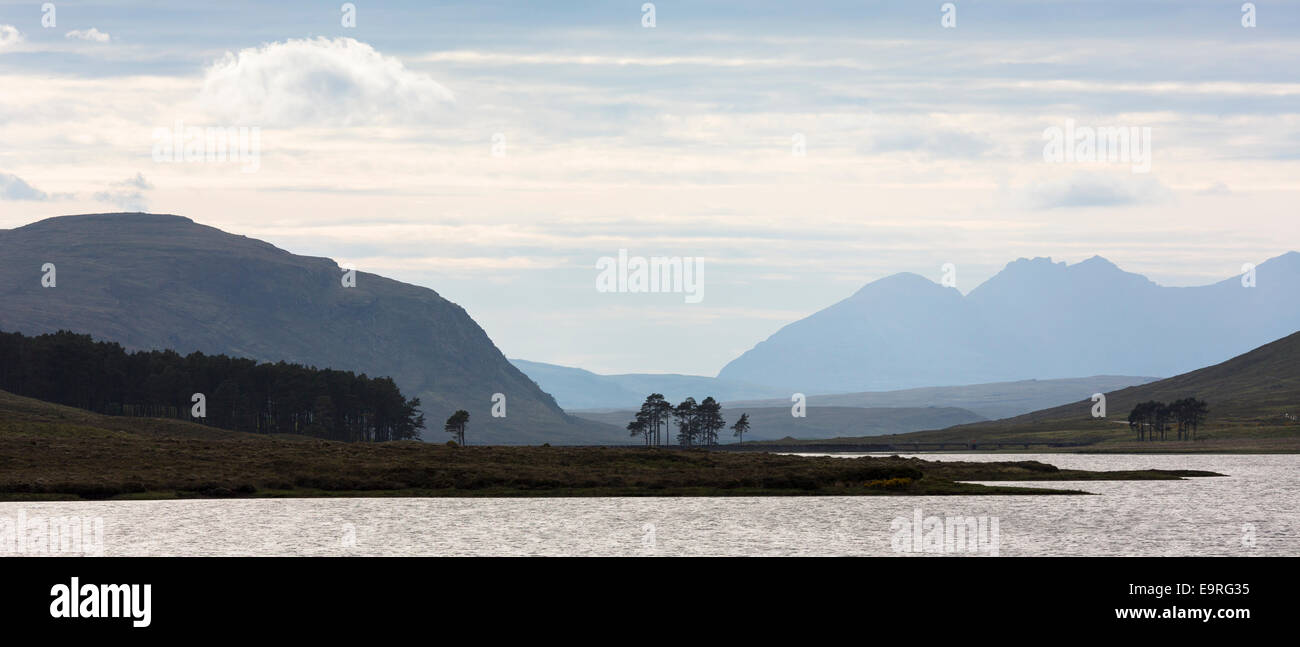 Breathtaking Scottish landscape with loch and mountains in the western hIghlands of SCOTLAND Stock Photo