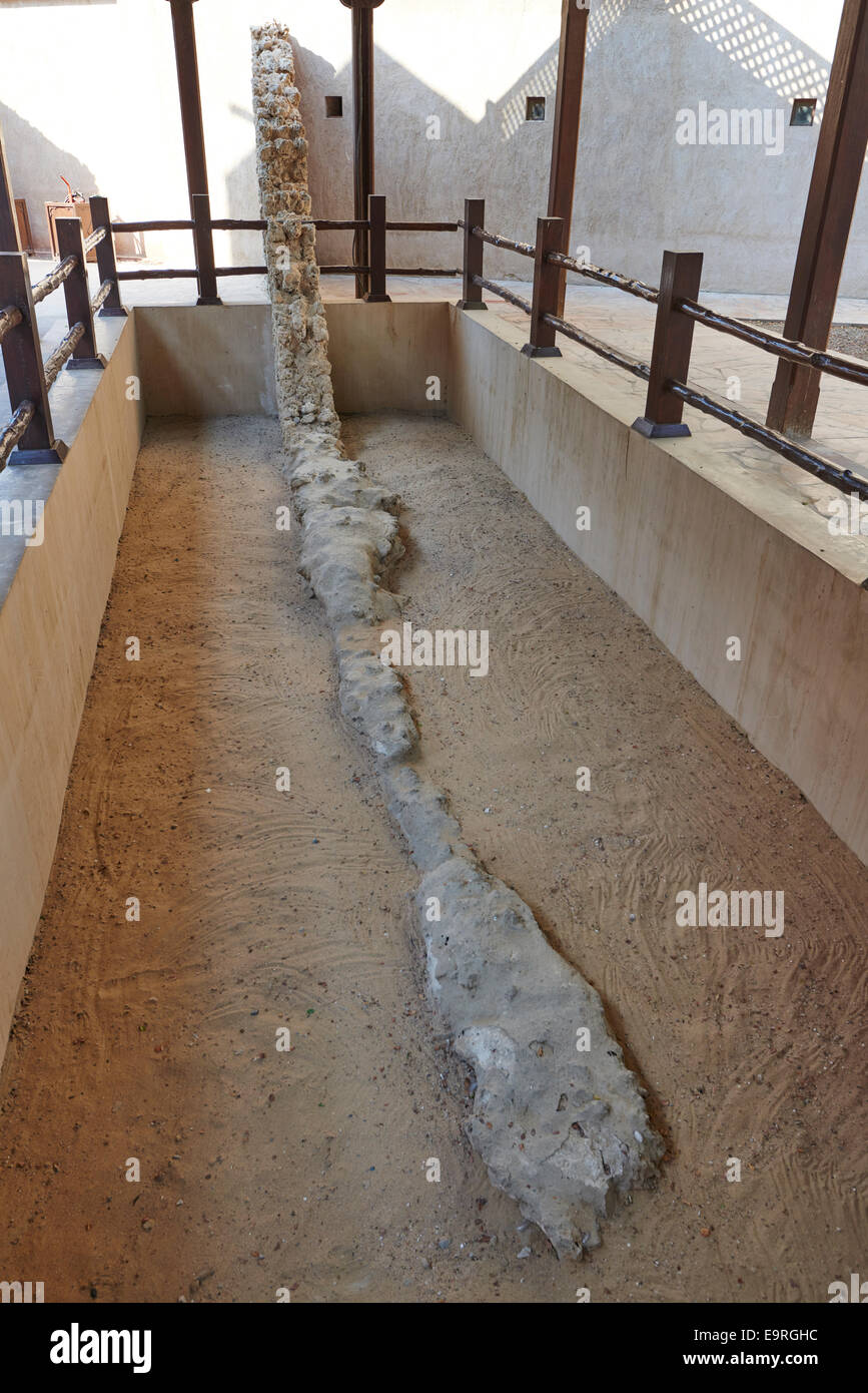 The Wall Of Old Dubai Al Bastakiya Historic Quarter Dubai UAE Stock
