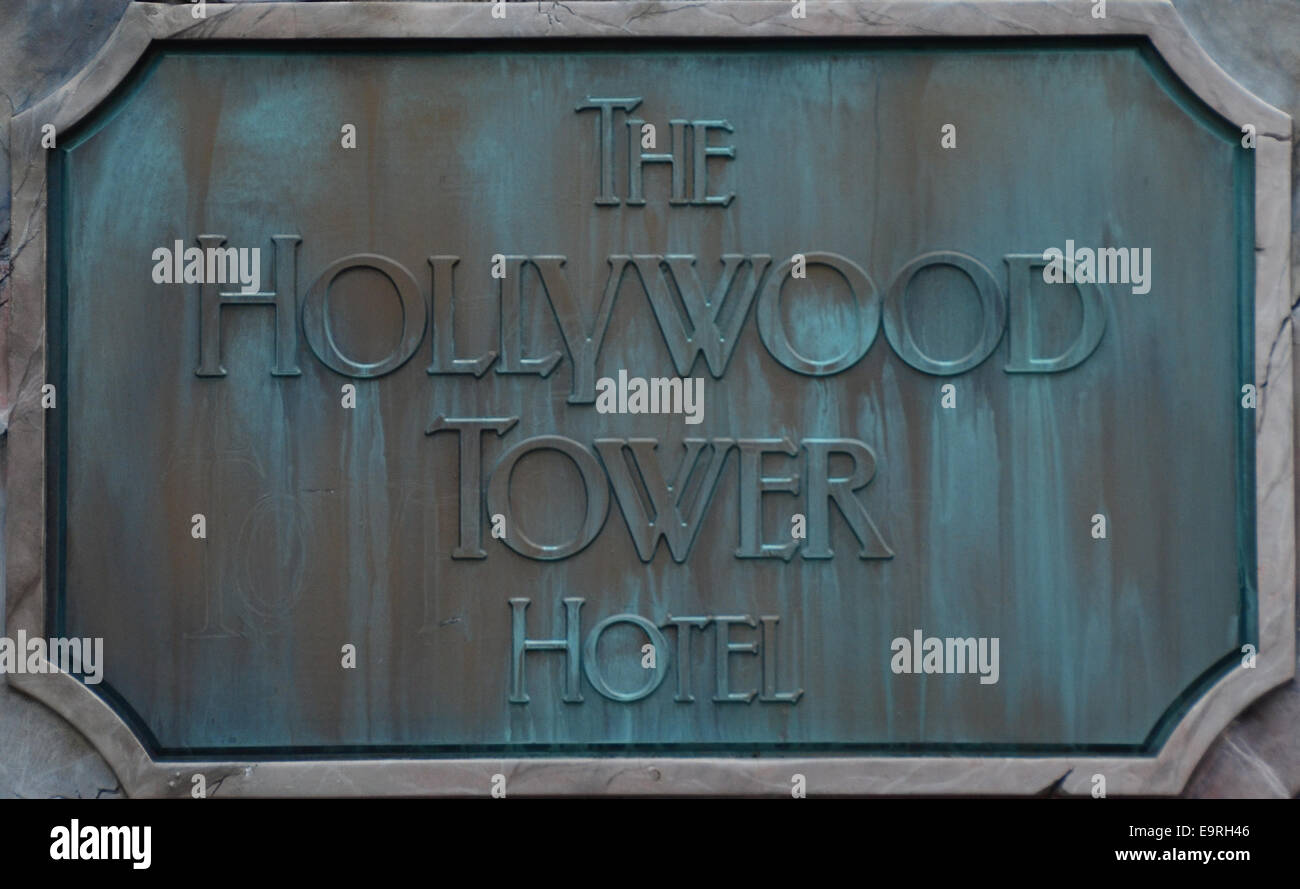 Hollywood Tower Hotel Ride, at Hollywood Studios, Disney World Resort, Orlando, Florida Stock Photo