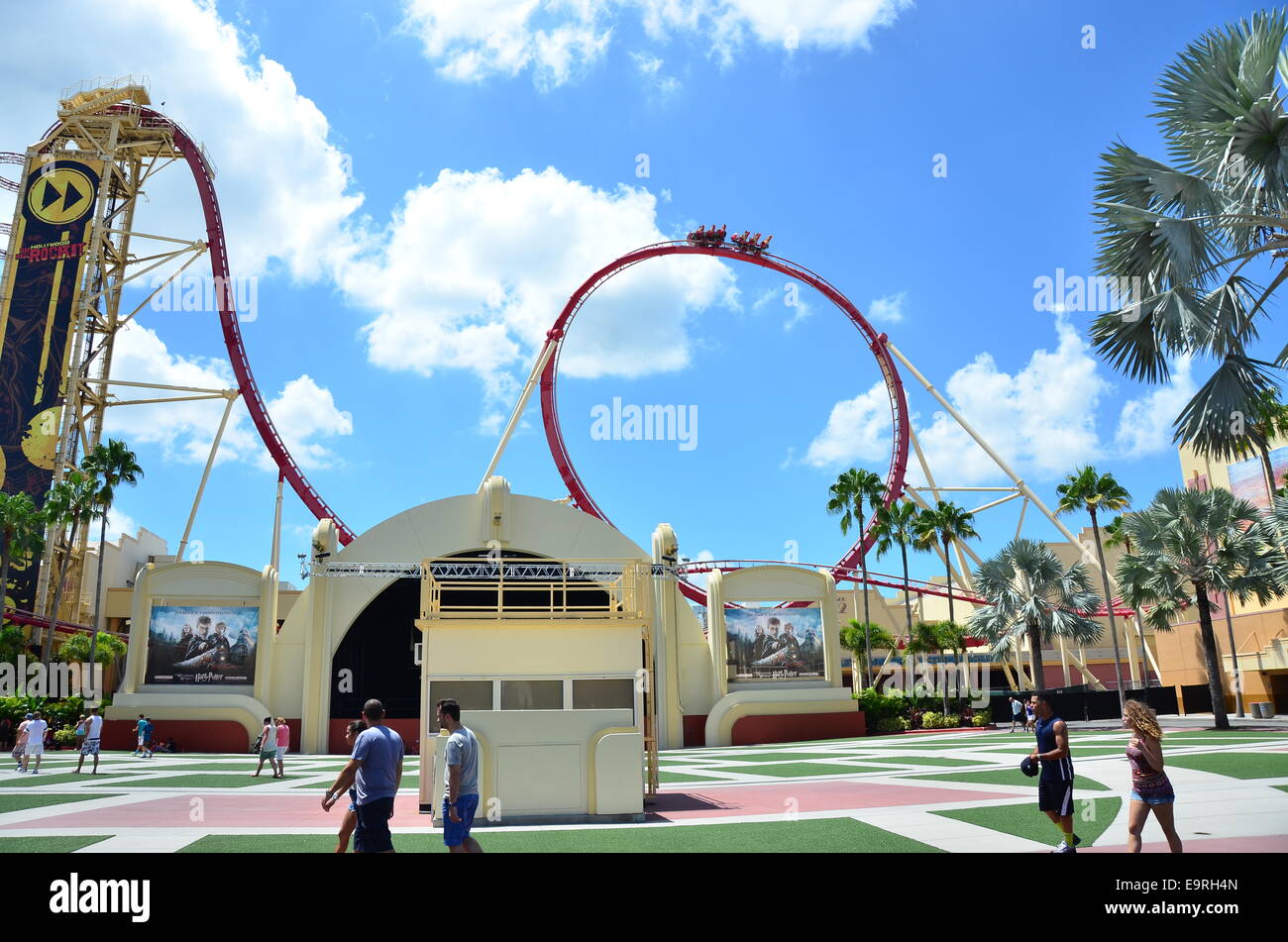 Riders rescued from Hollywood Rip Ride Rockit roller coaster at Universal  Orlando