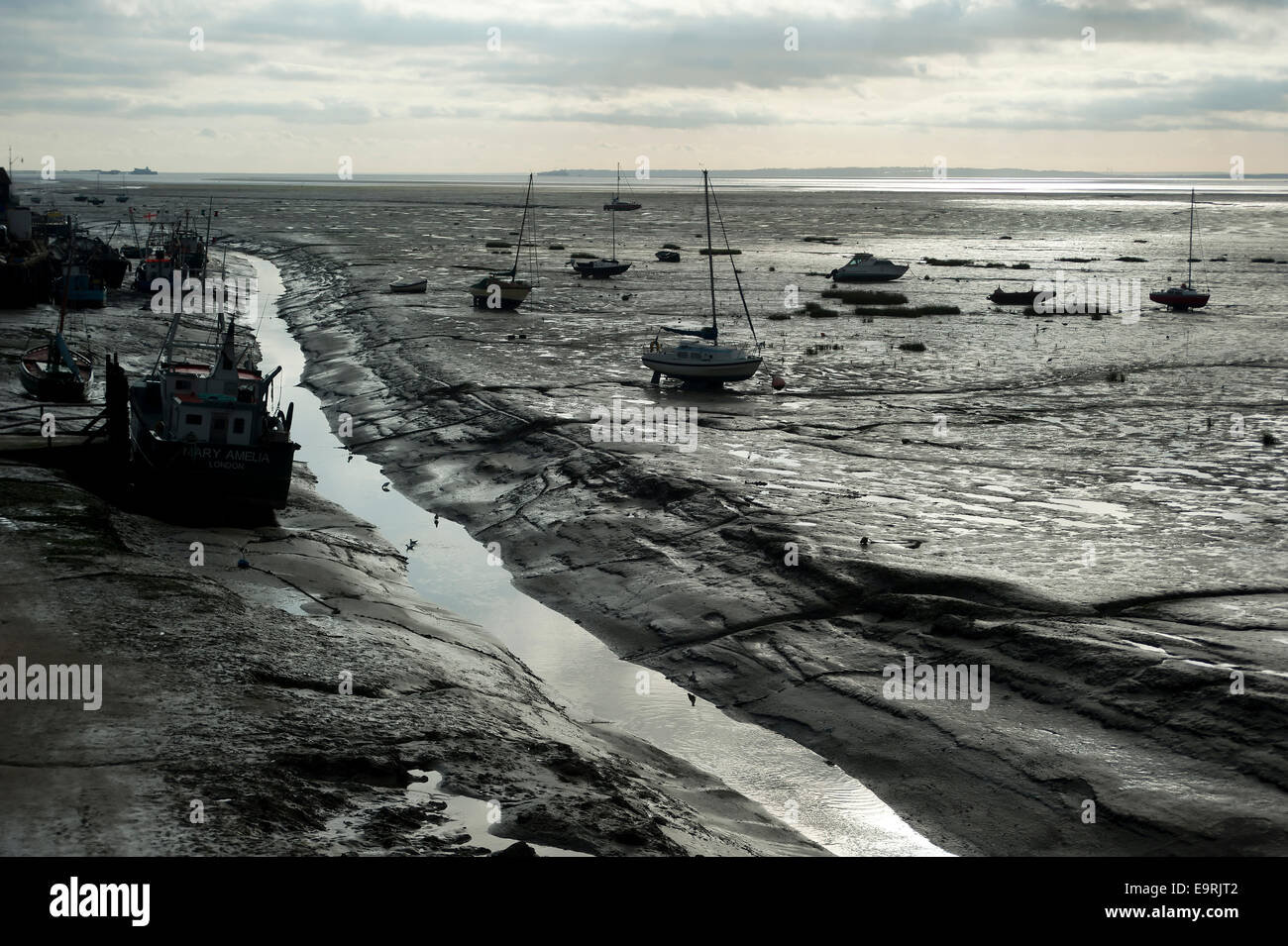 Cockle boats at Old Leigh, LeighonSea, Essex, England, United Kingdom