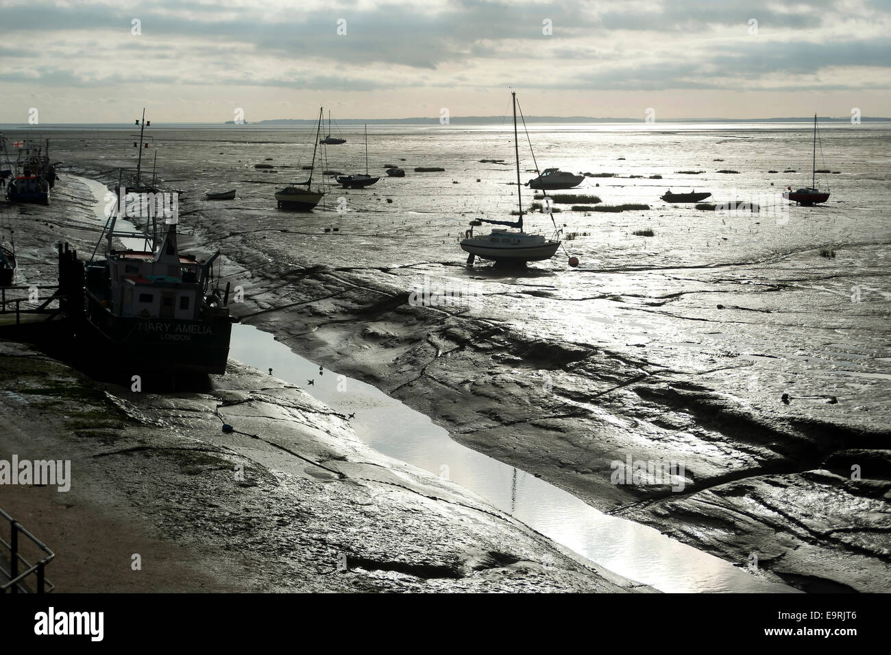 Cockle boats at Old Leigh, LeighonSea, Essex, England, United Kingdom