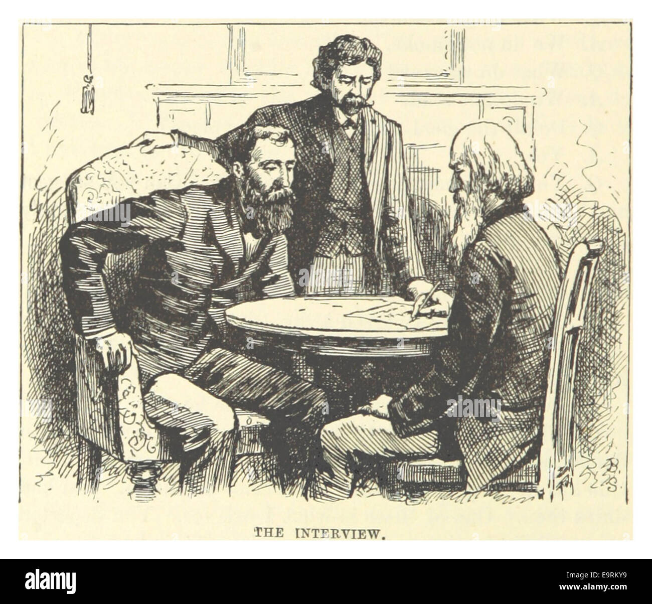 MARK TWAIN(1883) p490 - THE INTERVIEW Stock Photo - Alamy