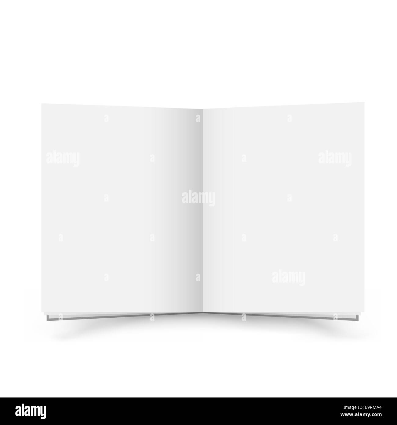 Open blank book Stock Photo