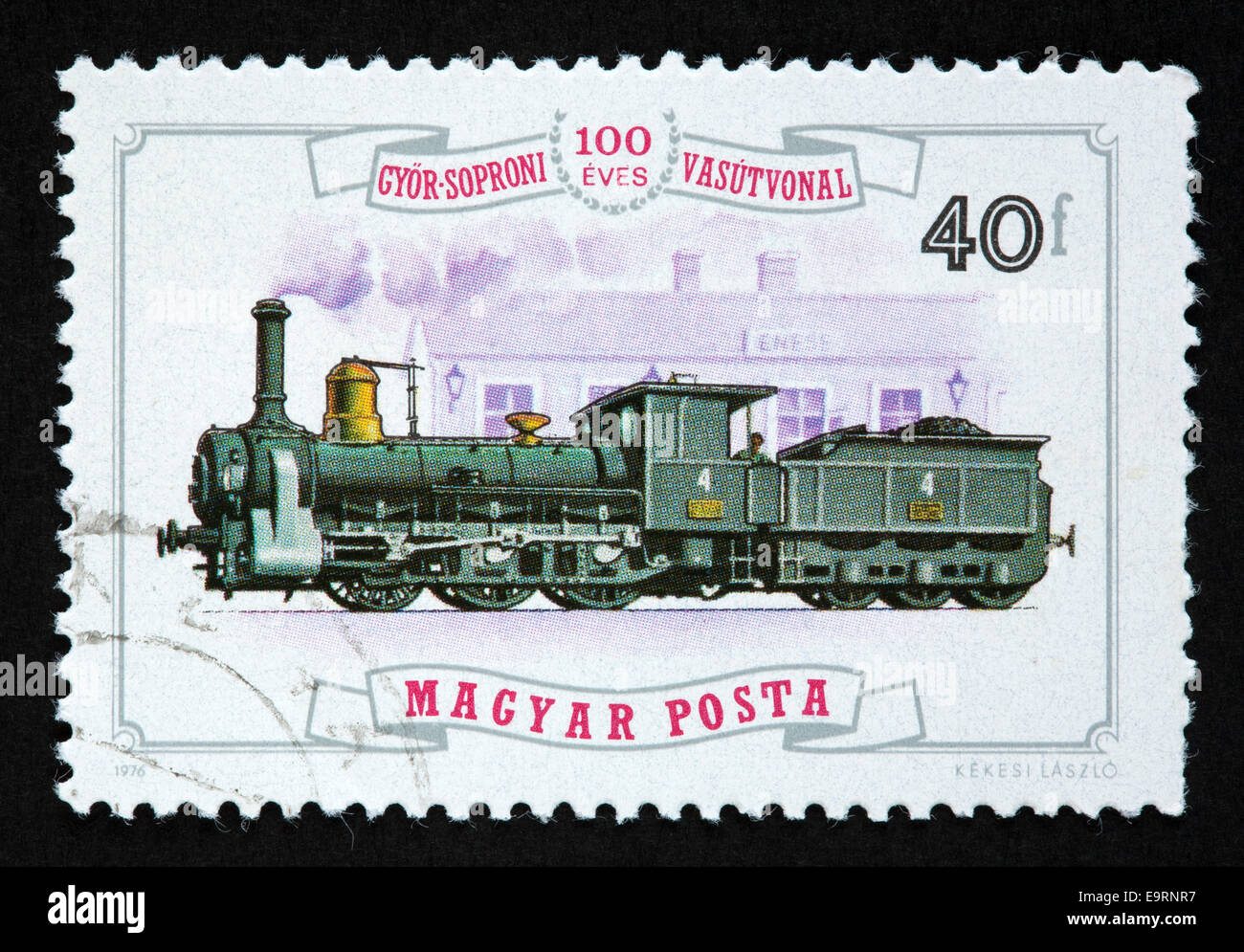 Hungarian postage stamp Stock Photo - Alamy