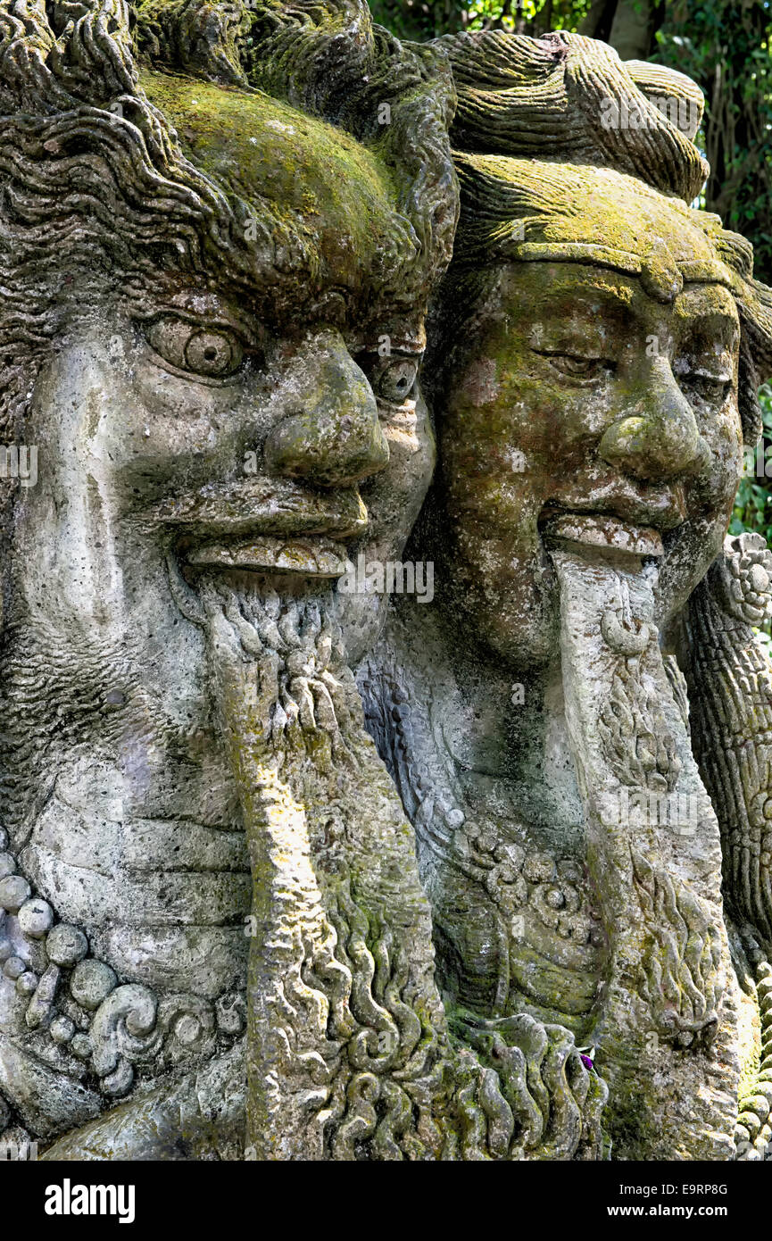 Sacred Monkey Forest, Statue, Ubud, Bali, Indonesia Stock Photo Alamy
