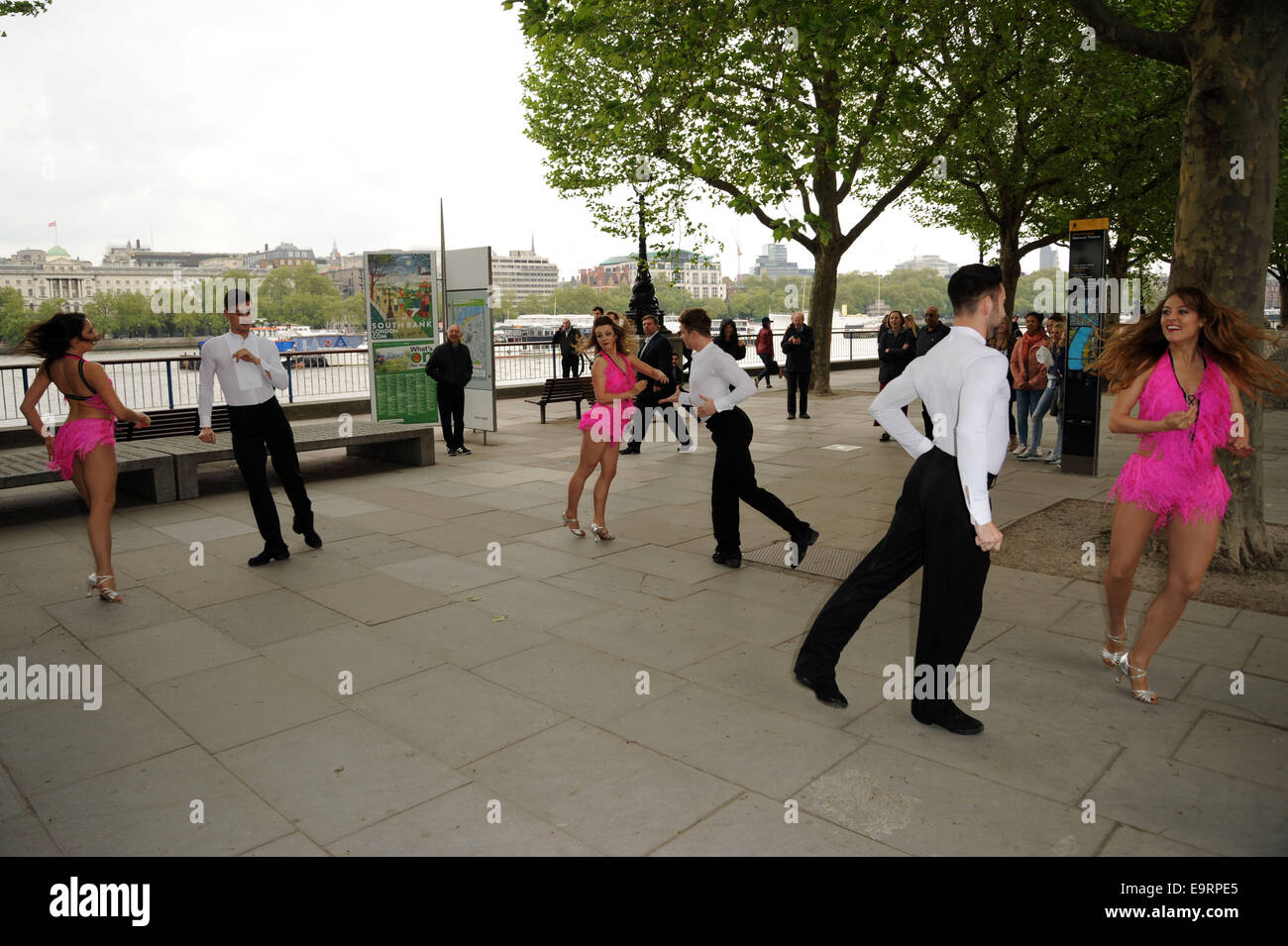 The London Cabaret promote themselves on the South Bank Featuring The London Cabaret Club Where