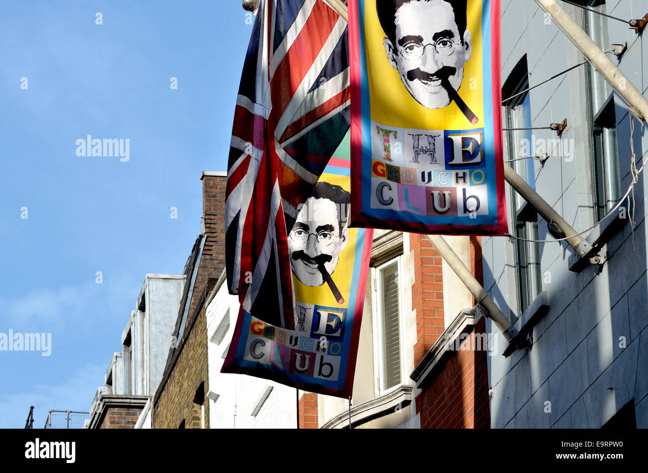 London, England, UK. The Groucho Club in Dean Street, Soho Stock Photo