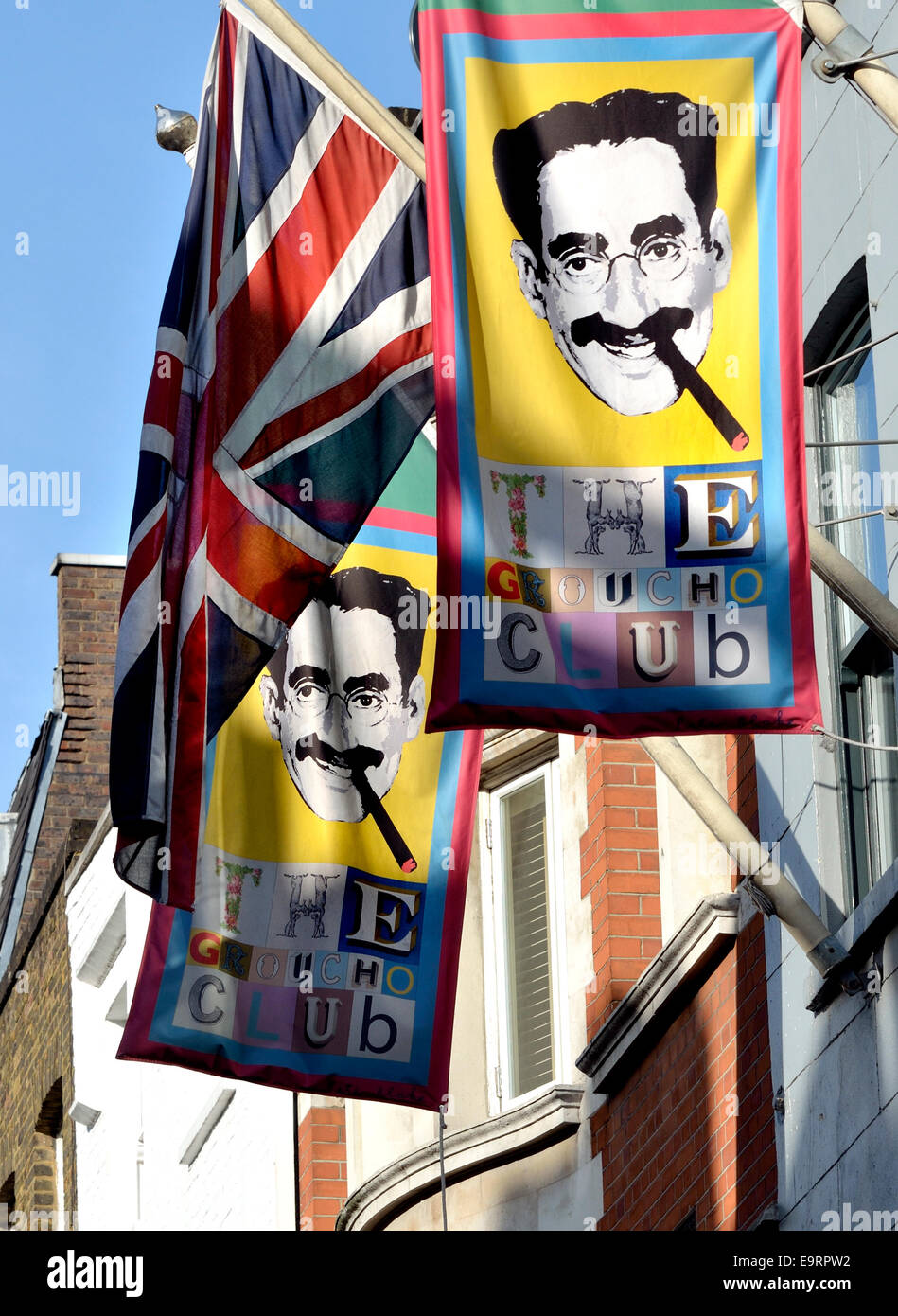 London, England, UK. The Groucho Club in Dean Street, Soho Stock Photo