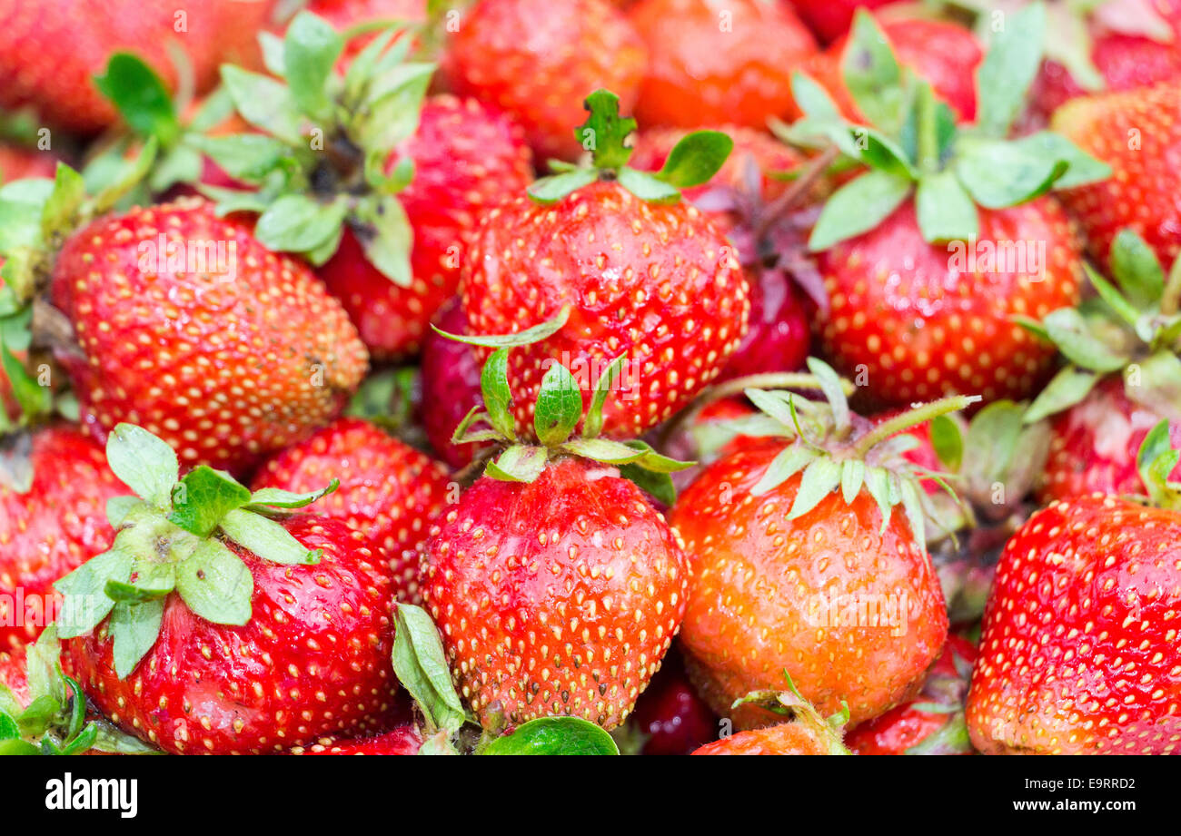 Fresh ripe strawberry as background Stock Photo - Alamy