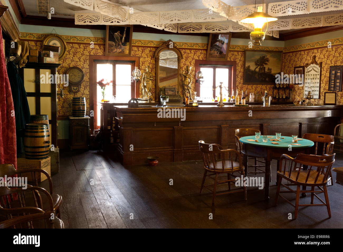 CA02367-00...CALIFORNIA - The saloon at the Plaza Hotel in the San Juan Bautista State Historic Park near Hollister. Stock Photo