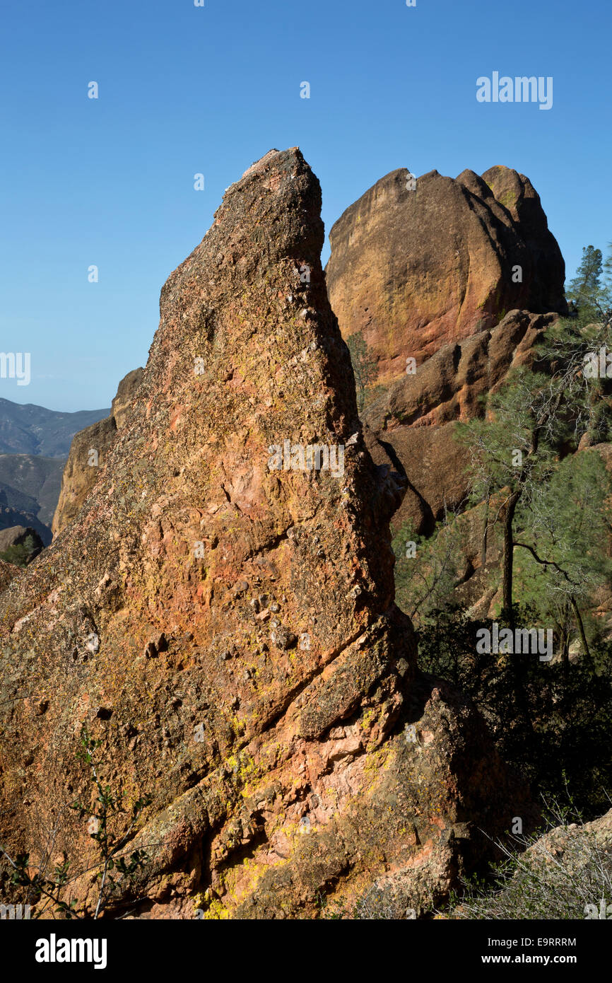 Spires From Rocks CA02376-00...CALIFORNIA - Rock spires in the High Peaks area from the ...