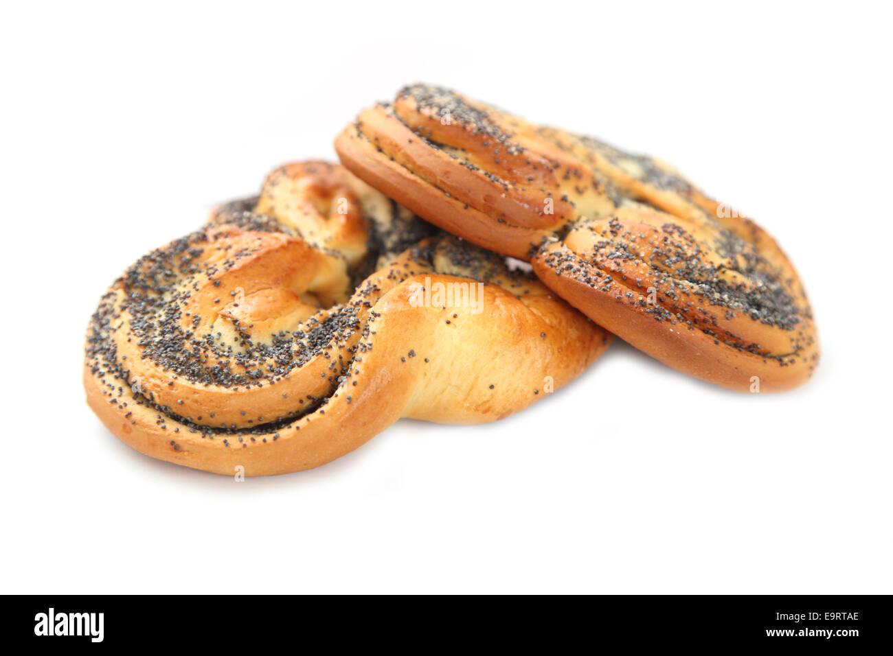bun with poppy seeds Stock Photo Alamy