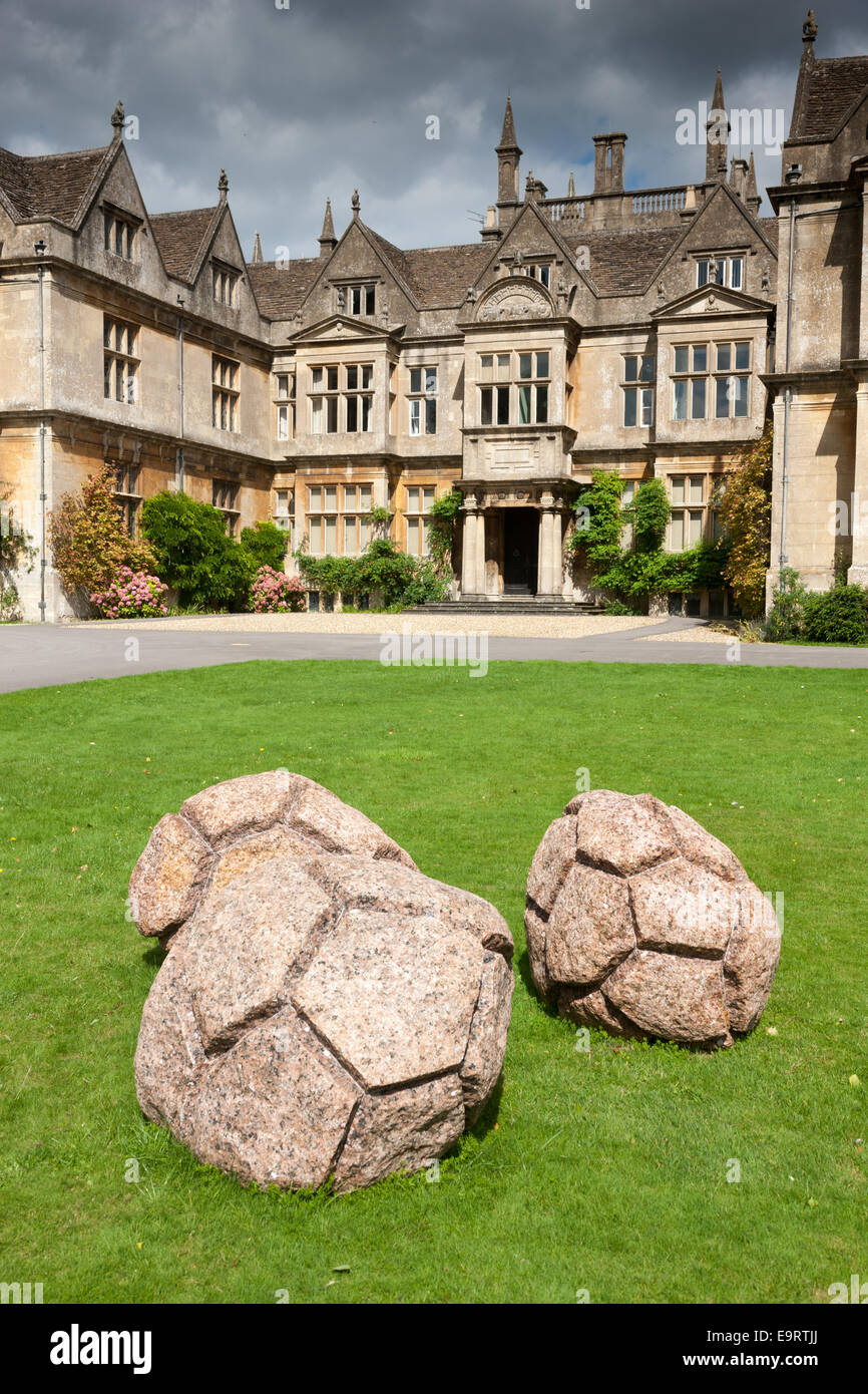 The historic stately home of Corsham Court in Corsham, Wiltshire Stock