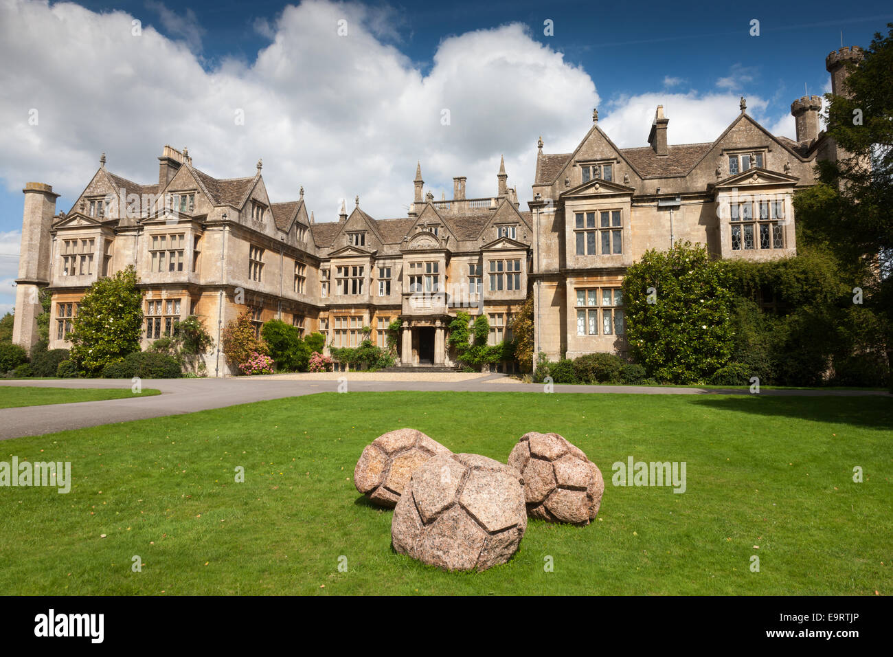 The historic stately home of Corsham Court in Corsham, Wiltshire Stock