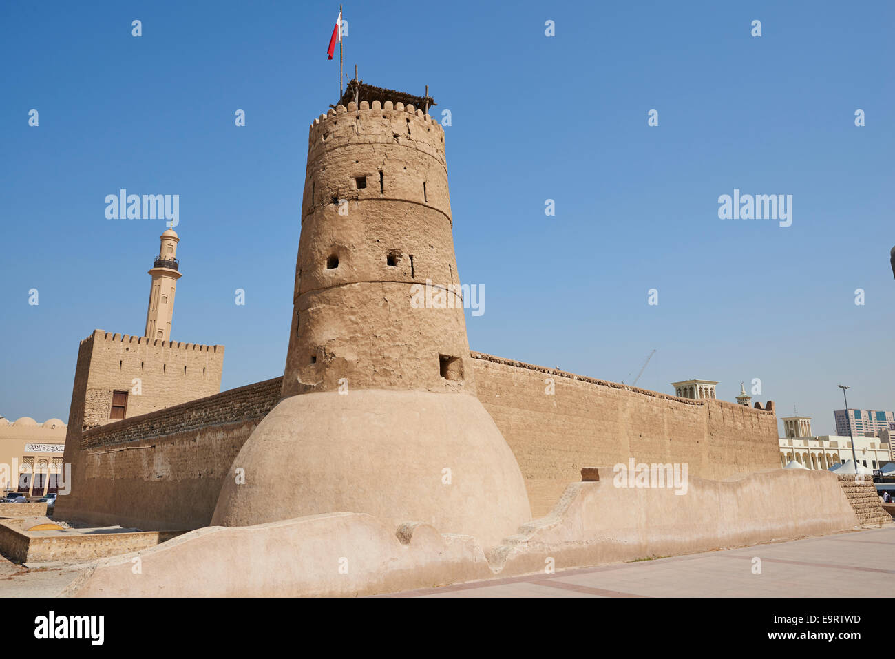 The Watch Tower Of The Al Fahidi Fort The Dubai Museum Al Fahidi Street Bur Dubai UAE Stock Photo