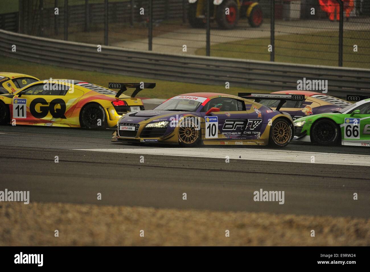 Shanghai, China. 1st November, 2014. 2014 FIA World Endurance Championship,  Audi R8 LMS Cup Race 2 at Shanghai International Circuit. Credit: Marcio  Machado/ZUMA Wire/Alamy Live News Stock Photo - Alamy