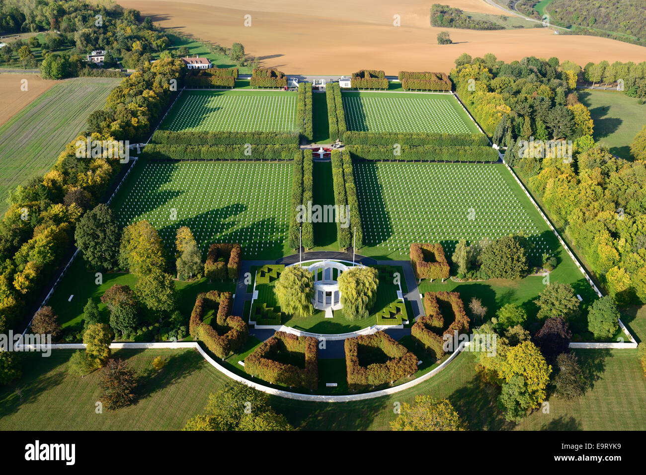 ST MIHIEL AMERICAN CEMETERY (aerial view). Thiaucourt, Meurtheet