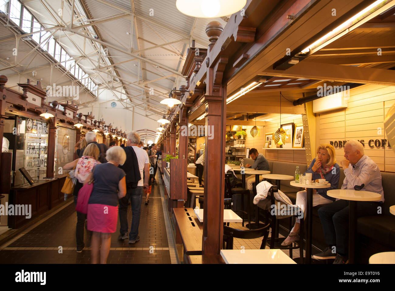 Robert's Coffee Bar Old Market Hall, Helsinki, Finland Stock Photo Alamy