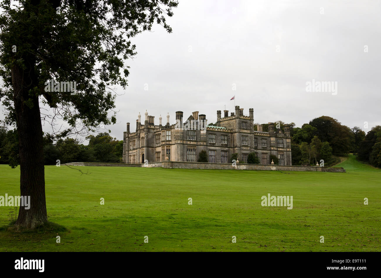 The front of Dalmeny House, near South Queensferry, Scotland. Stock Photo