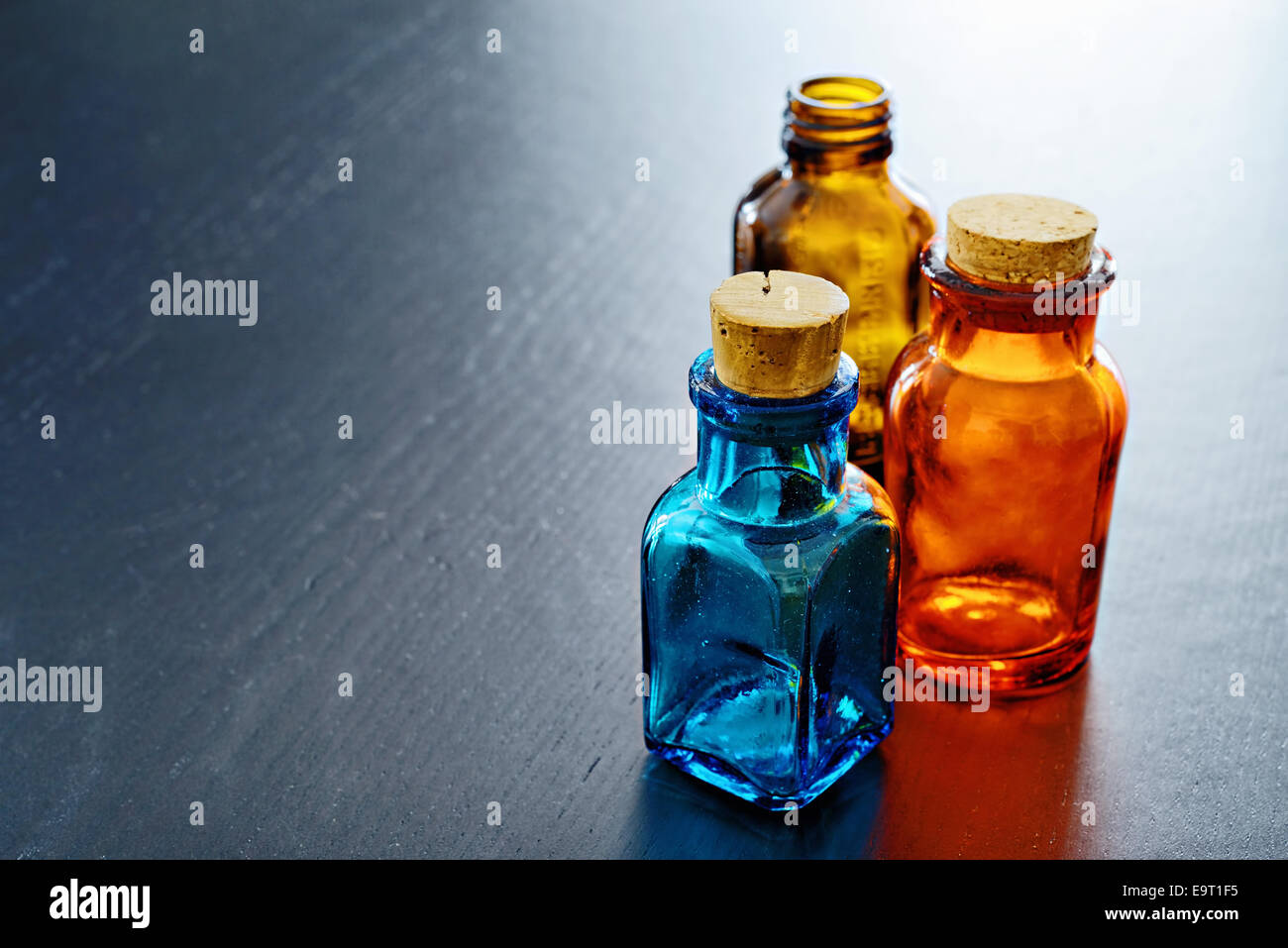 Vintage glass containers for pharmaceutical products Stock Photo Alamy