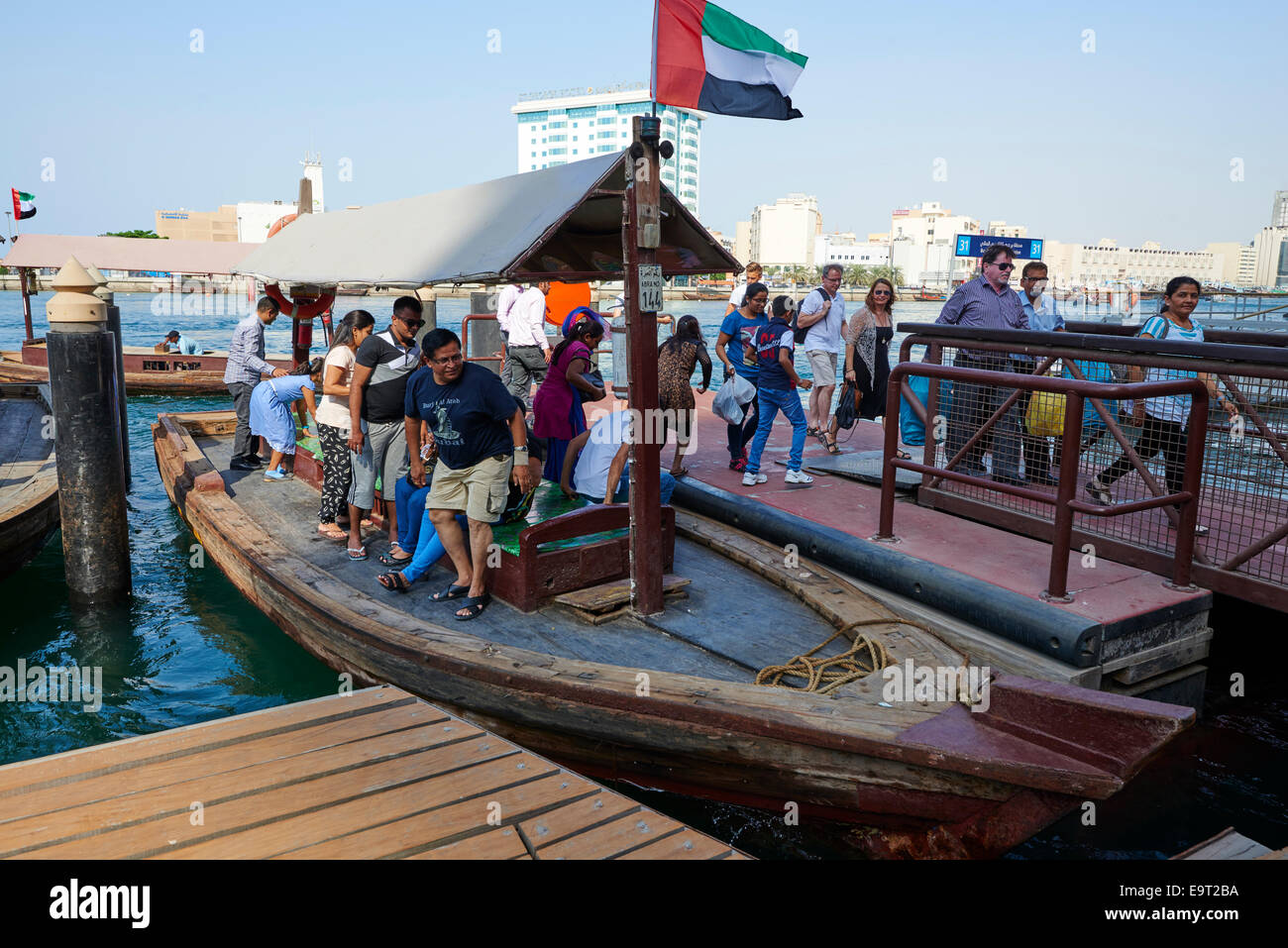 Old Souk Marine Station Al Bastakiya Historic Quarter Bur Dubai UAE Stock Photo