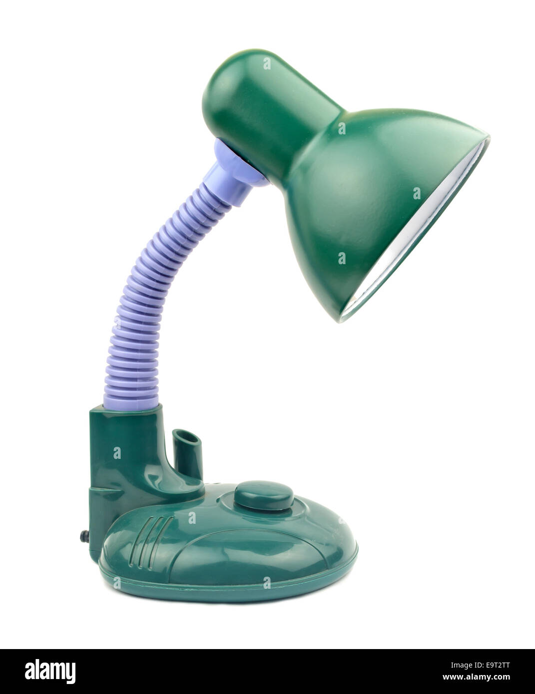 green desk lamp isolated on white Stock Photo