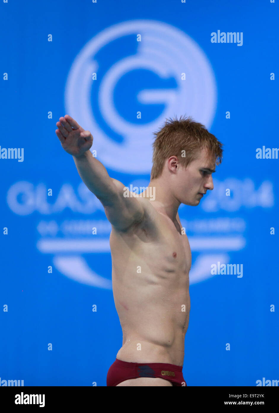 Jack Laugher who is a professional diving during the Glasgow 2014 Stock  Photo - Alamy