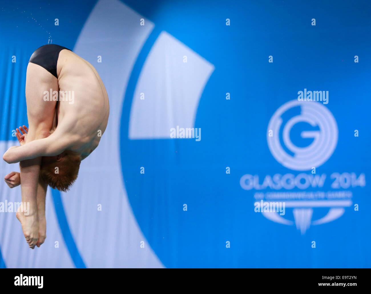Jack Laugher who is a professional diving during the Glasgow 2014 Stock