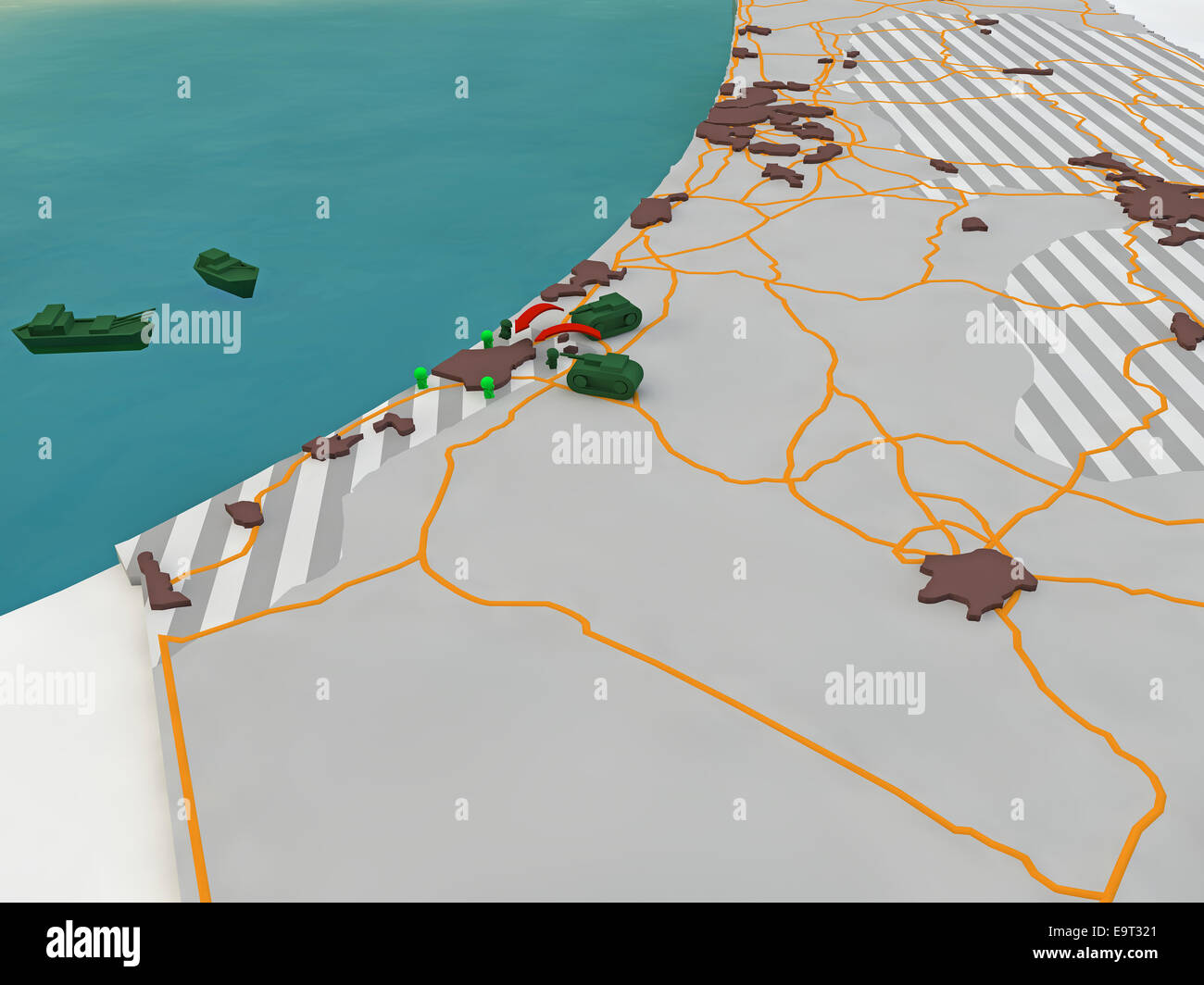 Palestinian map hi-res stock photography and images - Alamy
